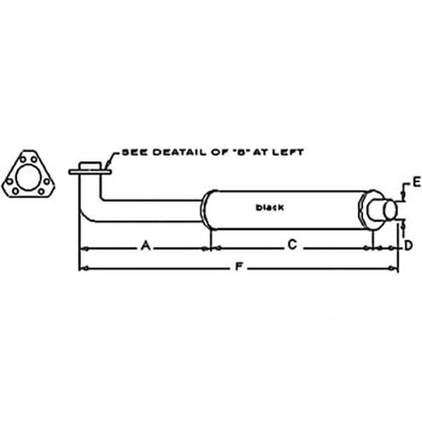 Aftermarket New Vertical Exhaust Muffler Fits Allis Chalmers Tractor 6140 70299482 - main